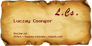 Luczay Csongor névjegykártya