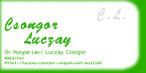 csongor luczay business card